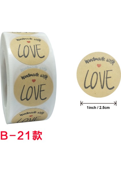 B24 500 Adet El Yapımı Pişmiş Aşk Etiket El Yapımı Ev Yapımı Fırın Etiket Etiketleri Pişmiş Gıda Ekmek Kek Paketi Dekor (Yurt Dışından) modelleri