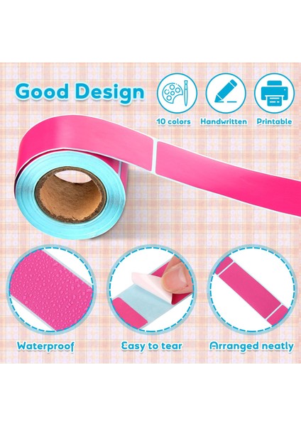 PEMBE-60X40MM 1 Rulo Doğrudan Termal Etiket Renkli Özel Etiket Nakliye Barkodları Kendinden Yapışkanlı Boş Su Geçirmez Termal Etiket Ruloları Yazıcı Için (Yurt Dışından) fırsatları