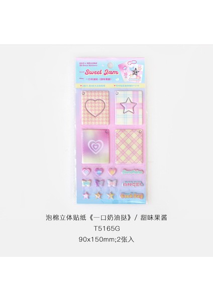 01 6 Stilleri Sevimli Kırtasiye Çıkartmalar 3D Çocuk Çıkartmaları Fotocard Dekor Dıy Aksesuarları Karalama Defteri Malzemeleri 90MM * 150MM (Yurt Dışından)