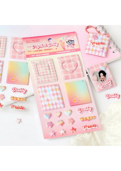 01 6 Stilleri Sevimli Kırtasiye Çıkartmalar 3D Çocuk Çıkartmaları Fotocard Dekor Dıy Aksesuarları Karalama Defteri Malzemeleri 90MM * 150MM (Yurt Dışından) fırsatları