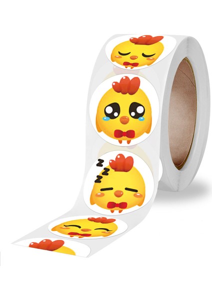 QY726-300 Adet 50-500 Adet Sevimli Civciv Hayvan Ifade Mini Kağıt Etiket Dekorasyon Diy Albümü Günlüğü Scrapbooking Etiket Etiket Kawaii Kırtasiye (Yurt Dışından) fırsatları