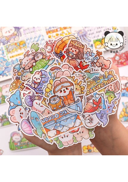 Bir Telado Sos Sualtı Dünyası Macera Parçacık Paketi Cep Çıkartmaları ve Kağıt Karikatür Cep Malzeme Çıkartmaları (Yurt Dışından) modelleri