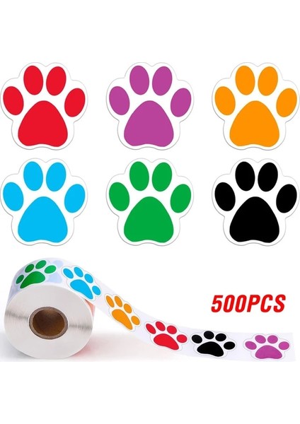 TZ002-500 Adet 100-500 Adet Karikatür Köpek Paw Çıkartmalar Buzdolabı Gitar Araba Laptop Etiketi Klasik Etiket Etiketleri Kızlar Dizüstü Karalama Defteri Çıkartmaları (Yurt Dışından)