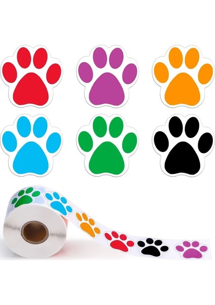 TZ002-500 Adet 100-500 Adet Karikatür Köpek Paw Çıkartmalar Buzdolabı Gitar Araba Laptop Etiketi Klasik Etiket Etiketleri Kızlar Dizüstü Karalama Defteri Çıkartmaları (Yurt Dışından)