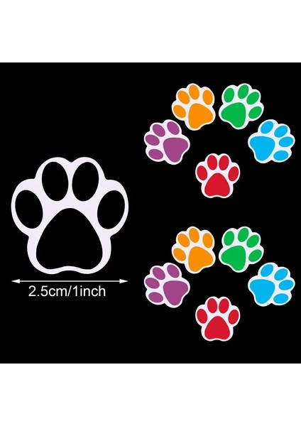 TZ002-500 Adet 100-500 Adet Karikatür Köpek Paw Çıkartmalar Buzdolabı Gitar Araba Laptop Etiketi Klasik Etiket Etiketleri Kızlar Dizüstü Karalama Defteri Çıkartmaları (Yurt Dışından)