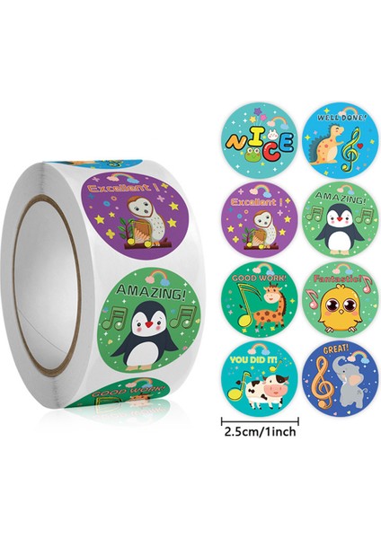 QY1607-500PCS 100-500PCS Sevimli Karikatür Ödül Çıkartmalar Çocuklar Için Okul Öğretmen Sınıf Lazımlık Eğitimi Etiket Motivasyon Etiketi Malzemeleri (Yurt Dışından) fiyatları