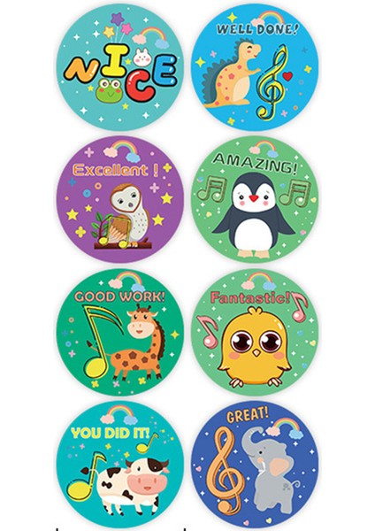 QY1607-500PCS 100-500PCS Sevimli Karikatür Ödül Çıkartmalar Çocuklar Için Okul Öğretmen Sınıf Lazımlık Eğitimi Etiket Motivasyon Etiketi Malzemeleri (Yurt Dışından) indirimleri