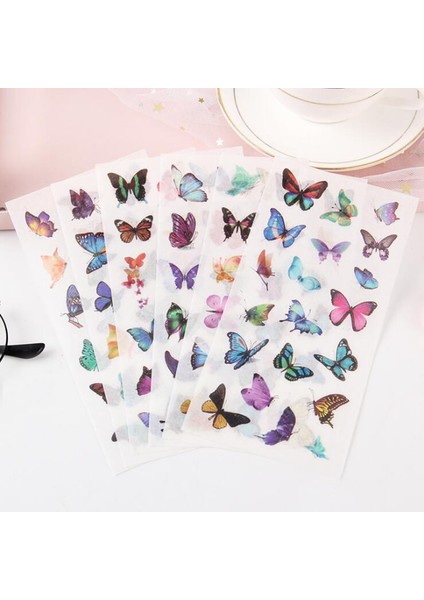 6 Adet/paket Pvc Şeffaf Çıkartmalar Güzel Kelebek Dekorasyon Albümü Ince Çocuk Yatak Odası Dekorasyon Çıkartmaları (Yurt Dışından) fiyatları