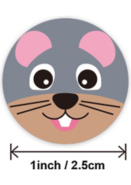 QY726-300PCS 100-500PCS Sevimli Karikatür Hayvanlar Etiket Çocuklar Için Teşvik Sızdırmazlık Etiketleri Okul Öğretmen Malzemeleri Çocuk Ödül Etiket Etiketleri (Yurt Dışından) indirimleri