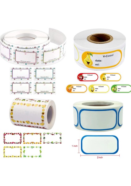 QY2241-1ROLL 300 Adet/rulo Mutfak Sınıflandırma Etiket Çıkartmaları Buzdolabı Gıda Saklama Tarihi Etiketleri Konteyner Çanta Kavanoz Ambalaj Işaretleme (Yurt Dışından)