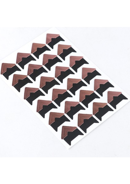 Gül Gold5 Levhalar 120 Adet/grup 5 Yaprak Dıy Vintage Köşe Kraft Kağıt Çıkartmalar Fotoğraf Albümü Çerçeve Dekorasyon Scrapbooking Resim Dekoru Koruyun (Yurt Dışından)