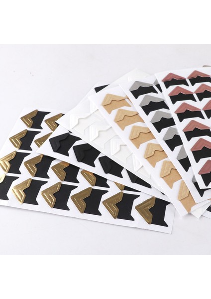 Gül Gold5 Levhalar 120 Adet/grup 5 Yaprak Dıy Vintage Köşe Kraft Kağıt Çıkartmalar Fotoğraf Albümü Çerçeve Dekorasyon Scrapbooking Resim Dekoru Koruyun (Yurt Dışından) fiyatları