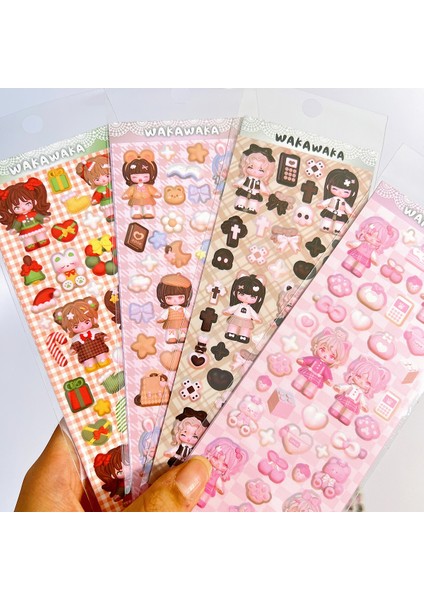 12 Adet Set B Skysonıc Güncellendi 4/6/7/8/12/16 Adet Tam Set Serisi Dekoratif Çıkartmalar Kawaii Kpop Idol Kart Albümü Etiket Kore Kırtasiye (Yurt Dışından)