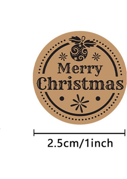 QY2116-100PCS 100-500PCS Merry Christmas Noel Baba Etiketleri Çıkartmalar Hediye Paketi Kart Zarf Sarma Parti Pişirme Küçük Işletme Için (Yurt Dışından)