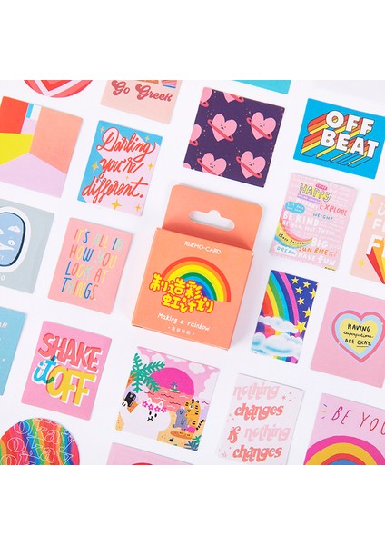 Sevimli Karikatür Çıkartmalar 46 Adet Kutulu Etiket Estetik Dekoratif Albüm Günlüğü Çıkartmalar Çocuklar Için Kırtasiye Çıkartmalar (Yurt Dışından)