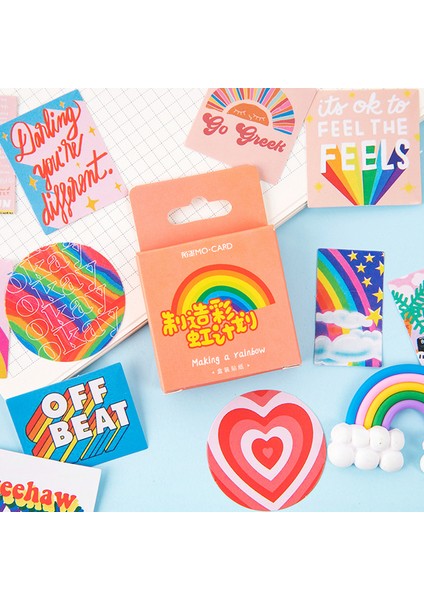 Sevimli Karikatür Çıkartmalar 46 Adet Kutulu Etiket Estetik Dekoratif Albüm Günlüğü Çıkartmalar Çocuklar Için Kırtasiye Çıkartmalar (Yurt Dışından) indirimleri