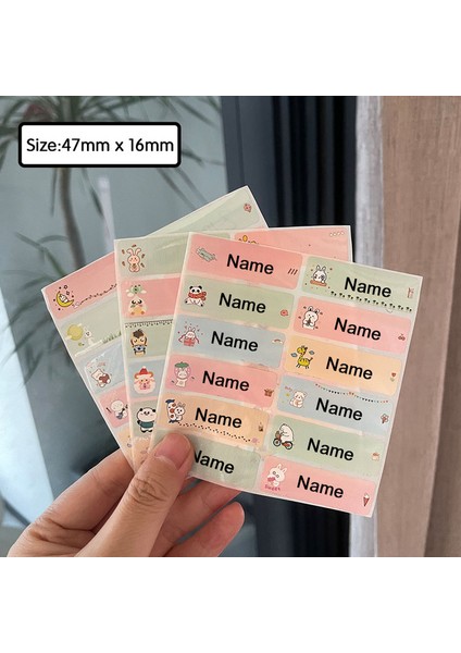 E10 47X16MM 40 Adet Isim Etiketi Etiket Özelleştirmek Etiket Su Geçirmez Kişiselleştirilmiş Etiket Özel Çocuk Okul Kırtasiye Su Şişesi Kalem Gökkuşağı (Yurt Dışından)