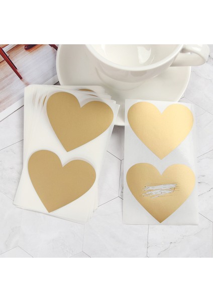 Silverlove Kalp 50 Adet/takım Renkli Çok Kullanımlı Sevimli Aşk Pentagram Şekli Kazı Kazan Kart Etiket Dıy Kartpostal Düğün Hediyesi Kendinden Yapışkanlı Kaplama Etiket (Yurt Dışından)