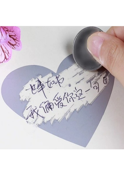 Silverlove Kalp 50 Adet/takım Renkli Çok Kullanımlı Sevimli Aşk Pentagram Şekli Kazı Kazan Kart Etiket Dıy Kartpostal Düğün Hediyesi Kendinden Yapışkanlı Kaplama Etiket (Yurt Dışından)