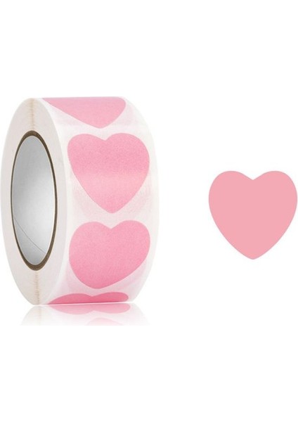 02 500 Adet/rulo Aşk Kalp Şeklinde Etiket Mühür Etiketleri Sevimli Kırtasiye Etiket Scrapbooking Zanaat Doğum Günü Partisi Hediye Paketleme (Yurt Dışından)