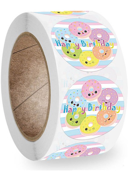 QY778-100PCS 100-500PCS "mutlu Yıllar" Etiket Zarf Sızdırmazlık Etiket Etiket Renkli Su Geçirmez Etiket Parti Parti Hediye Etiket (Yurt Dışından)