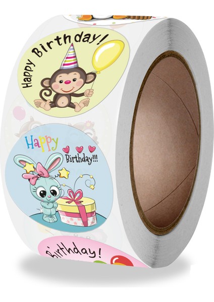 QY778-100PCS 100-500PCS "mutlu Yıllar" Etiket Zarf Sızdırmazlık Etiket Etiket Renkli Su Geçirmez Etiket Parti Parti Hediye Etiket (Yurt Dışından) indirimleri