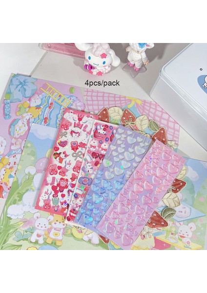 4 Adet Set Skysonıc Yeni Gündem Dergisi Çıkartmalar Tam Set Serisi Dekoratif Çıkartmalar Kawaii Kpop Idol Kart Albümü Etiket Kore Kırtasiye (Yurt Dışından)