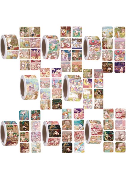 Tatil Tavşan 500 Adet/rulo 1 Inç Karikatür Tavşan Çıkartmalar, Kendinden Yapışkanlı Etiketler Etiket, Ofis, Hediye Sızdırmazlık, Dıy, Günlük Defteri Aksesuarları (Yurt Dışından) fiyatları
