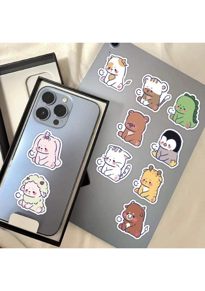 Setleri 60 Adet Pratik Kendi Başına Yap Çıkartma Yeniden Kullanılabilir Geniş Uygulama Hiçbir Kalıntı Hayvan Baskılı Dıy Buzdolabı Telefon Süsü Çıkartması (Yurt Dışından) fiyatları