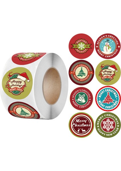 QY1657-100PCS 100-500 Adet Altın Kar Tanesi Noel Çıkartmalar Şeker Çanta Zarflar Sızdırmazlık Etiketi Yılbaşı Hediyeleri Kutusu Süslemeleri Etiket (Yurt Dışından)