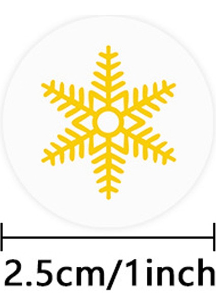 QY1657-100PCS 100-500 Adet Altın Kar Tanesi Noel Çıkartmalar Şeker Çanta Zarflar Sızdırmazlık Etiketi Yılbaşı Hediyeleri Kutusu Süslemeleri Etiket (Yurt Dışından) modelleri