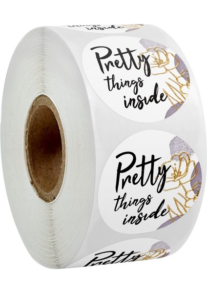 QY641-300PCS 100-500PCS 1 Inç Yuvarlak "güzel Hediye" Kendinden Yapışkanlı Etiket Sızdırmazlık Etiket Rulo Ambalaj Dekorasyon El Yapımı Kırtasiye (Yurt Dışından) fiyatları