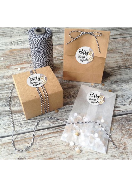 QY641-300PCS 100-500PCS 1 Inç Yuvarlak "güzel Hediye" Kendinden Yapışkanlı Etiket Sızdırmazlık Etiket Rulo Ambalaj Dekorasyon El Yapımı Kırtasiye (Yurt Dışından) fırsatları