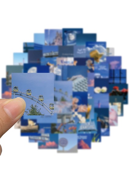 30 Adet 10/30/62 Adet Sevimli Mavi Manzara Eskiz Defteri Etiketi Estetik Pvc Kırtasiye Çocuk Dekorasyon Scrapbooking Okul Malzemeleri (Yurt Dışından) modelleri