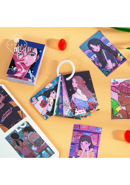 Kız-C 50 Adet Sevimli Kawaii Kpop Kız Estetik Çıkartmalar Dekoratif Cep Scrapbooking Aksesuarları Dizüstü Önemsiz Dergisi Dizüstü Gitar (Yurt Dışından) modelleri