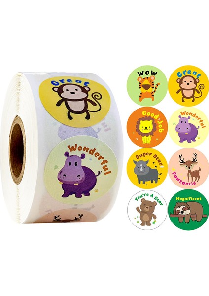 CV09 Dinozor Çıkartmalar Çocuklar Için 500 Adet 1 Inç Kendinden Yapışkanlı Sızdırmazlık Etiketleri Karikatür Desenleri Çocuklar Için Dekoratif Kitap Çıkartmaları (Yurt Dışından) fiyatları