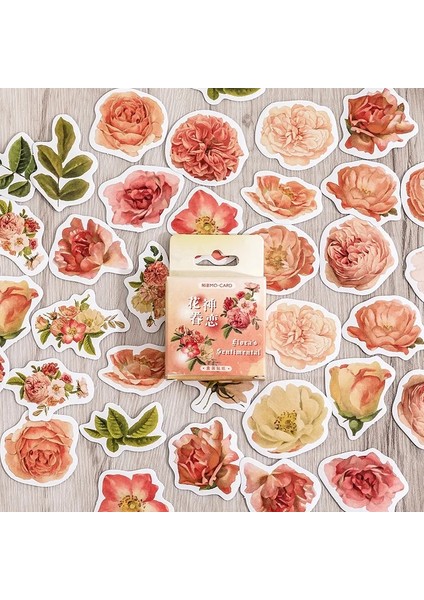 T Journamm 44-46 Adet Vintage Çıkartmalar Sevimli Çiçek Yapışkan Dıy Scrapbooking Dekor Önemsiz Dergisi Kolaj Fotoğraf Albümü Etiket Kırtasiye (Yurt Dışından) fırsatları