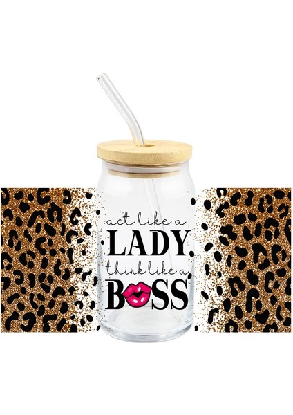 S116 Leopar Baskı Etiket Uv Dtf Transferi Moda Kadınlar Libby Gözlük Sarar Kutular Dıy Su Geçirmez Kullanımı Kolay Özel Çıkartmalar (Yurt Dışından) fırsatları