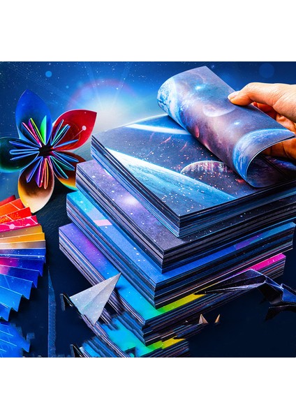 50 YAPRAK-15X15CM 50 Adet Renkli Origami Kağıt Vinçler Yaratıcılık Kare Origami Kağıt Çocuk Dıy El Yapımı Çift Taraflı Boyama Katlama Kraft El Işi Kağıdı (Yurt Dışından)
