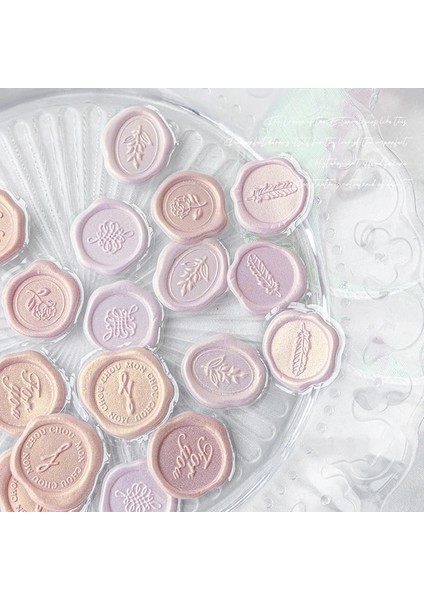 Pembe 18 Adet/takım Vintage Etiket Mum Mühürleri Damga Çıkartmalar Kawaii Zarflar Sızdırmazlık Etiketleri Dıy Scrapbooking Dergisi Planlayıcısı Yapışkan Etiketler (Yurt Dışından)