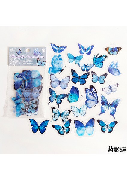 Stil 7 40 Adet Renkli Kelebek Koleksiyonu Malzeme Etiket Dıy Scrapbooking Albümü Önemsiz Günlüğü Günlüğü Mutlu Planlayıcı Dekorasyon Çıkartmaları (Yurt Dışından)