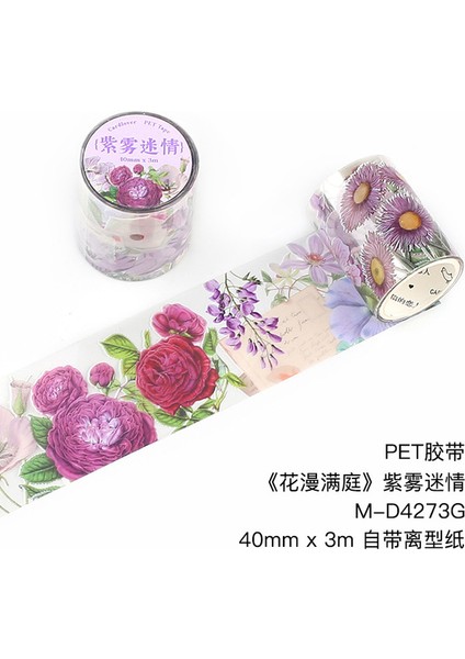 Stil 1 3 Metre/rulo Çiçek Vintage Çıkartmalar Dekorasyon Için Estetik Su Geçirmez Scrapbooking Malzemeleri Kağıt Günlük Planlayıcısı Kırtasiye (Yurt Dışından)