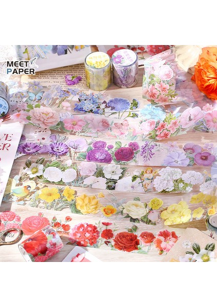 Stil 1 3 Metre/rulo Çiçek Vintage Çıkartmalar Dekorasyon Için Estetik Su Geçirmez Scrapbooking Malzemeleri Kağıt Günlük Planlayıcısı Kırtasiye (Yurt Dışından) fiyatları