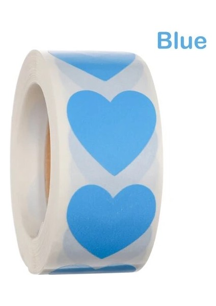 Mavi 500 Adet/rulo Aşk Kalp Şeklinde Etiket Mühür Etiketleri Sevimli Kırtasiye Etiket Scrapbooking Zanaat Doğum Günü Partisi Hediye Paketleme (Yurt Dışından) fiyatları