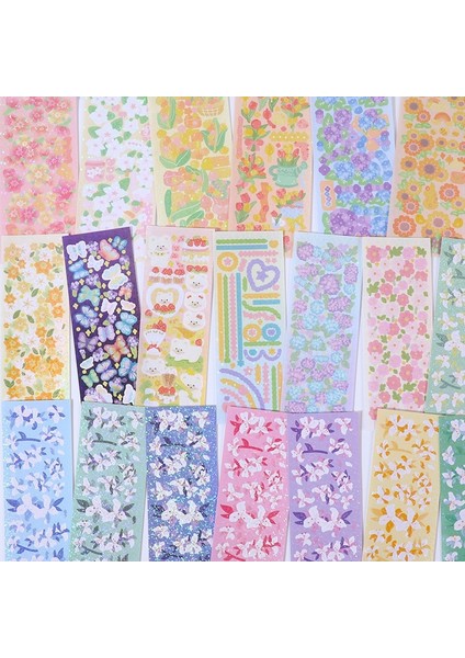 8 Adet Yeni Lazer Bling Şerit Scrapbooking Çıkartmaları Günlük Fotoğraf Albümü Dıy Dekorasyon Sanat Etiket Kore Etiket Çocuklar Hediye A497 (Yurt Dışından)