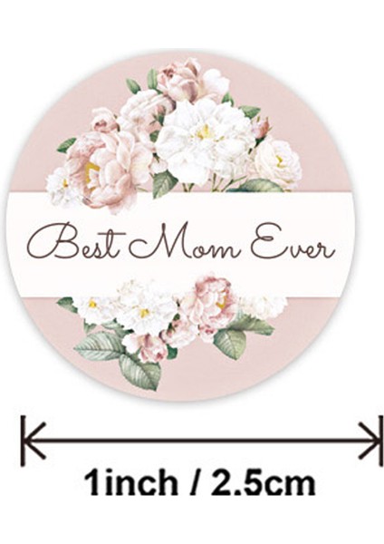 QY924-300PCS 100-500 Adet Mutlu Anneler Günü Çıkartmaları En Iyi Anne Şimdiye Kadar Mama Ailenin Kalbi Anne Için Hediye Kutlayan Kağıt Hediye Kutusu Etiketi (Yurt Dışından) modelleri