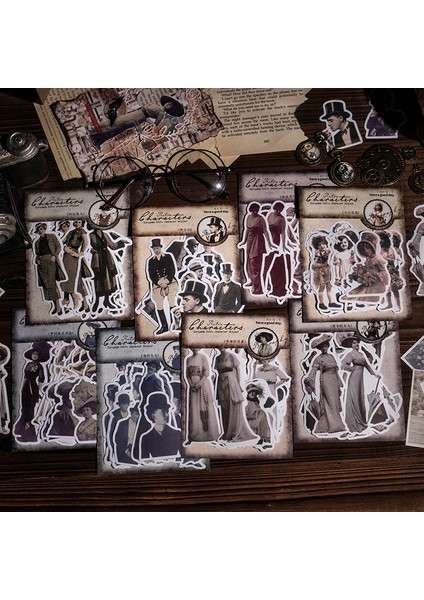 Bojuefuren 30 Adet/grup Kawaii Kırtasiye Çıkartmalar Retro Persona Dıy Önemsiz Günlük Kağıt Çıkartmalar Planlayıcısı Dekoratif Mobil Çıkartmalar (Yurt Dışından)