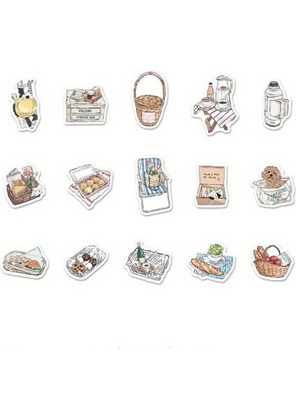 D 30 Adet Kağıt Çıkartmalar Mağaza Çiçek Retro Sevimli Çıkartmalar Dekoratif Çıkartmalar Kolaj Scrapbooking Dıy Günlük Kaydı Hediye Çıkartmaları (Yurt Dışından)