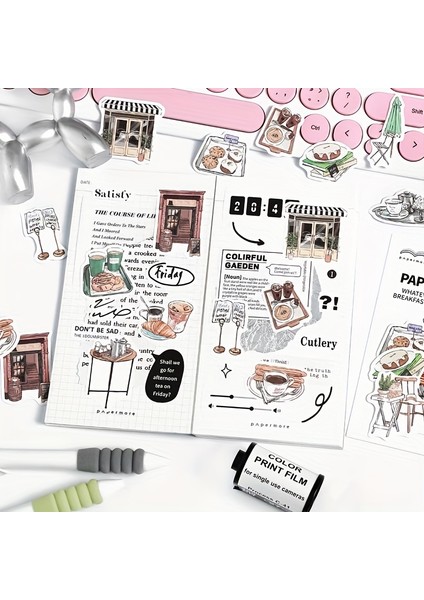 D 30 Adet Kağıt Çıkartmalar Mağaza Çiçek Retro Sevimli Çıkartmalar Dekoratif Çıkartmalar Kolaj Scrapbooking Dıy Günlük Kaydı Hediye Çıkartmaları (Yurt Dışından) indirimleri