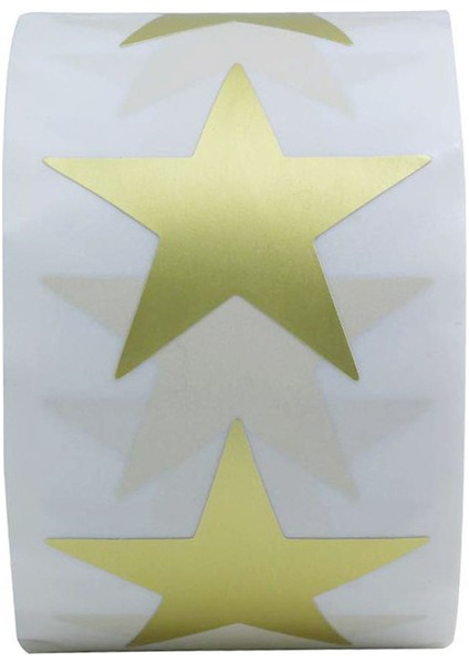 300 Adet 50-500 Adet Etiketler Çıkartmalar Yıldız Şekli Altın Çıkartmalar Mühür Etiketleri Scrapbooking Paketi ve Düğün Dekorasyon Kağıdı Altın (Yurt Dışından)